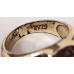 MEN'S GOLD RING . DESIGNED GREAT BRITAIN LIONHEART EMBLEM . USED . 9ct